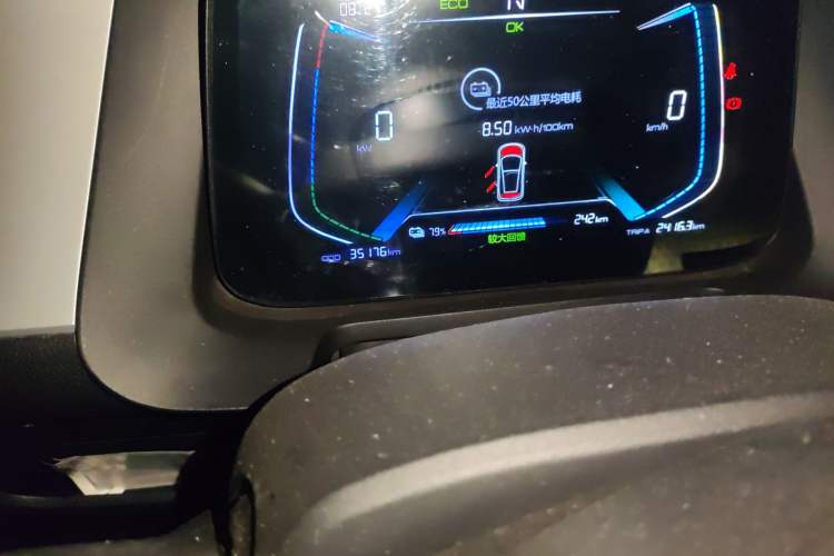 Used BYD e1 2019 Edition Yue Odometer Close Up