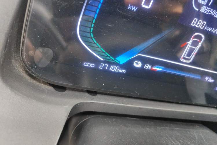 Used BYD e1 2019 Smart Edition Odometer Close Up
