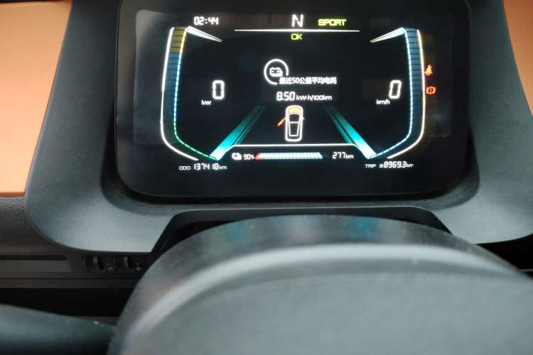 Used BYD e1 2019 YAO Edition Odometer Close Up