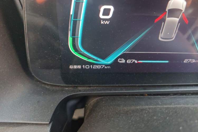 Used BYD e2 2019 Long-Range Version Yao·Luxury Trim Odometer Close Up