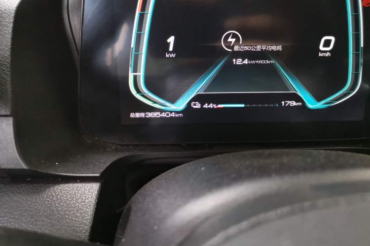 Used BYD e2 2019 Long-Range Version Yao·Luxury Trim Odometer Close Up