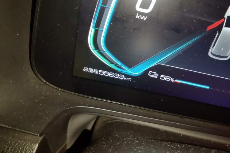 Used BYD e2 2019 Long-Range Version Yao·Luxury Trim Odometer Close Up