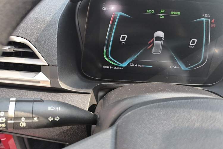 Used BYD e2 2019 Standard Range Model – Smart & Comfortable Version Odometer Close Up