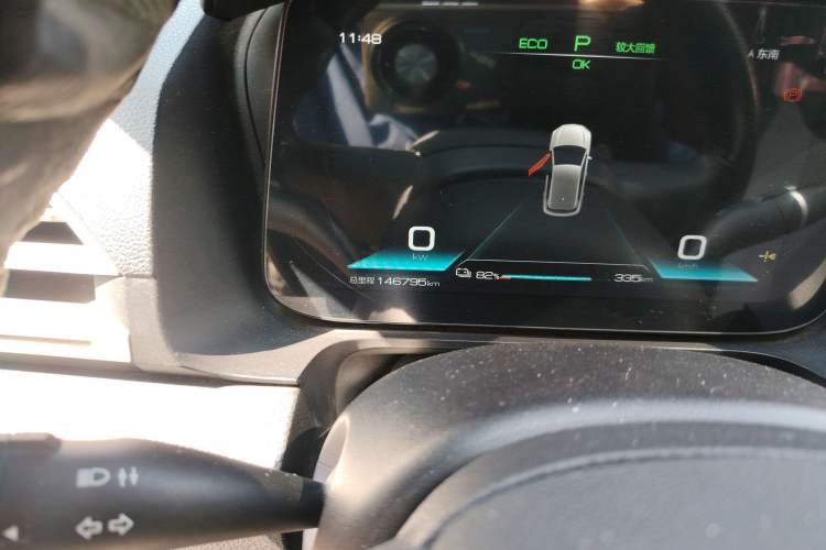 Used BYD e2 2019 Long-Range Version Yao·Luxury Trim Odometer Close Up