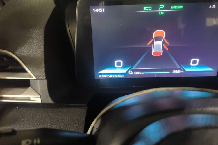 Used BYD e2 2019 Long-Range Version Yao·Luxury Trim Odometer Close Up