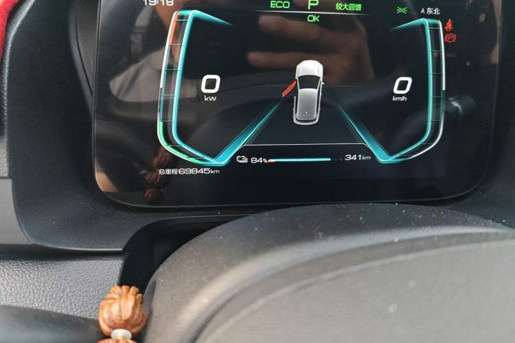 Used BYD e2 2019 Long-Range Version Yao·Luxury Trim Odometer Close Up