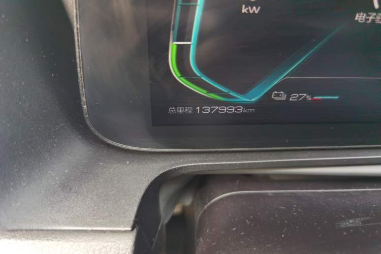 Used BYD e2 2019 Long-Range Version Yao·Luxury Trim Odometer Close Up