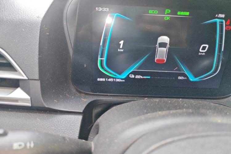 Used BYD e2 2019 Long-Range Version Yao·Luxury Trim Odometer Close Up