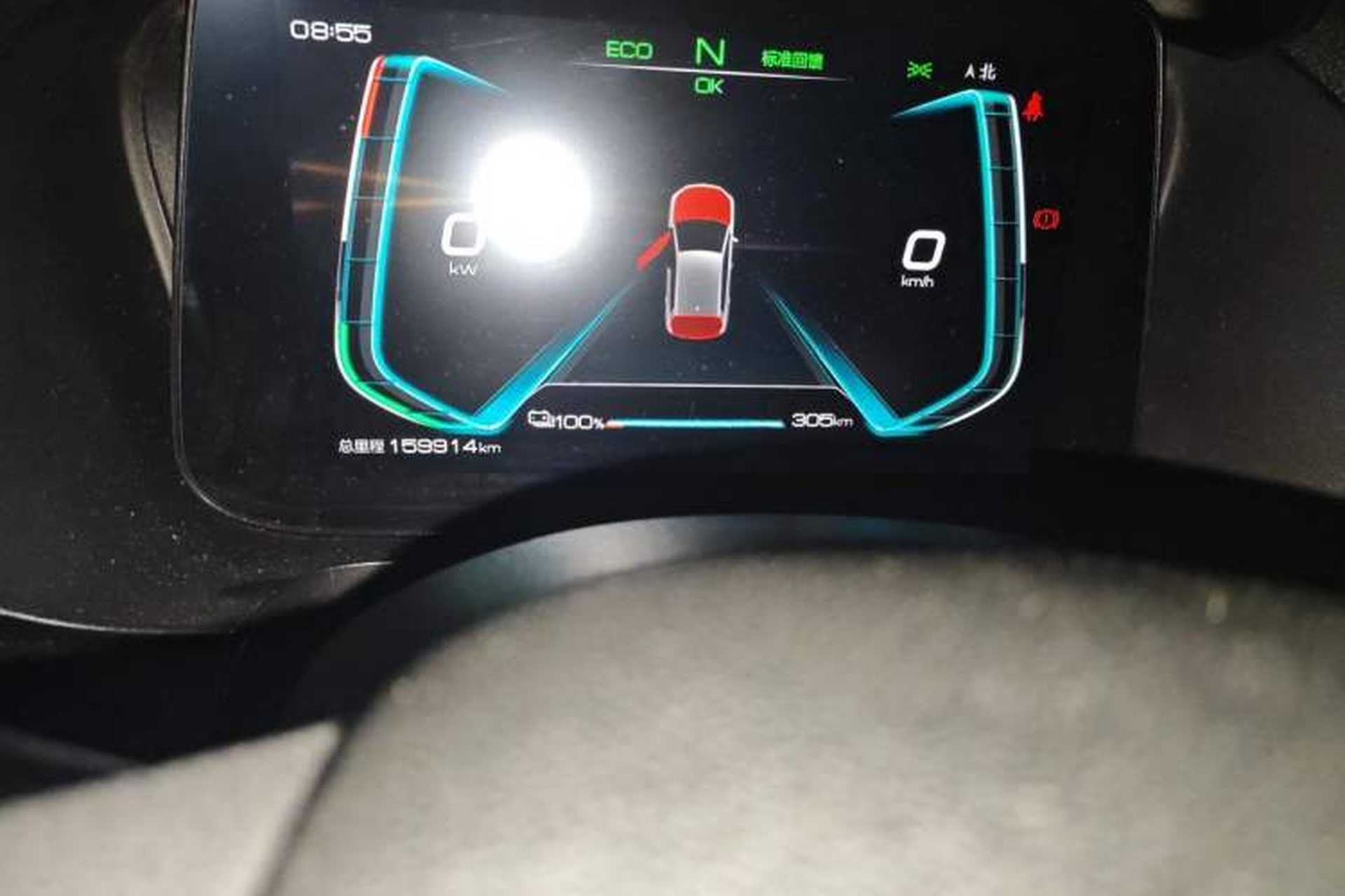 Used BYD e2 2019 Standard Range Version – Yue·Standard Model Odometer Close Up