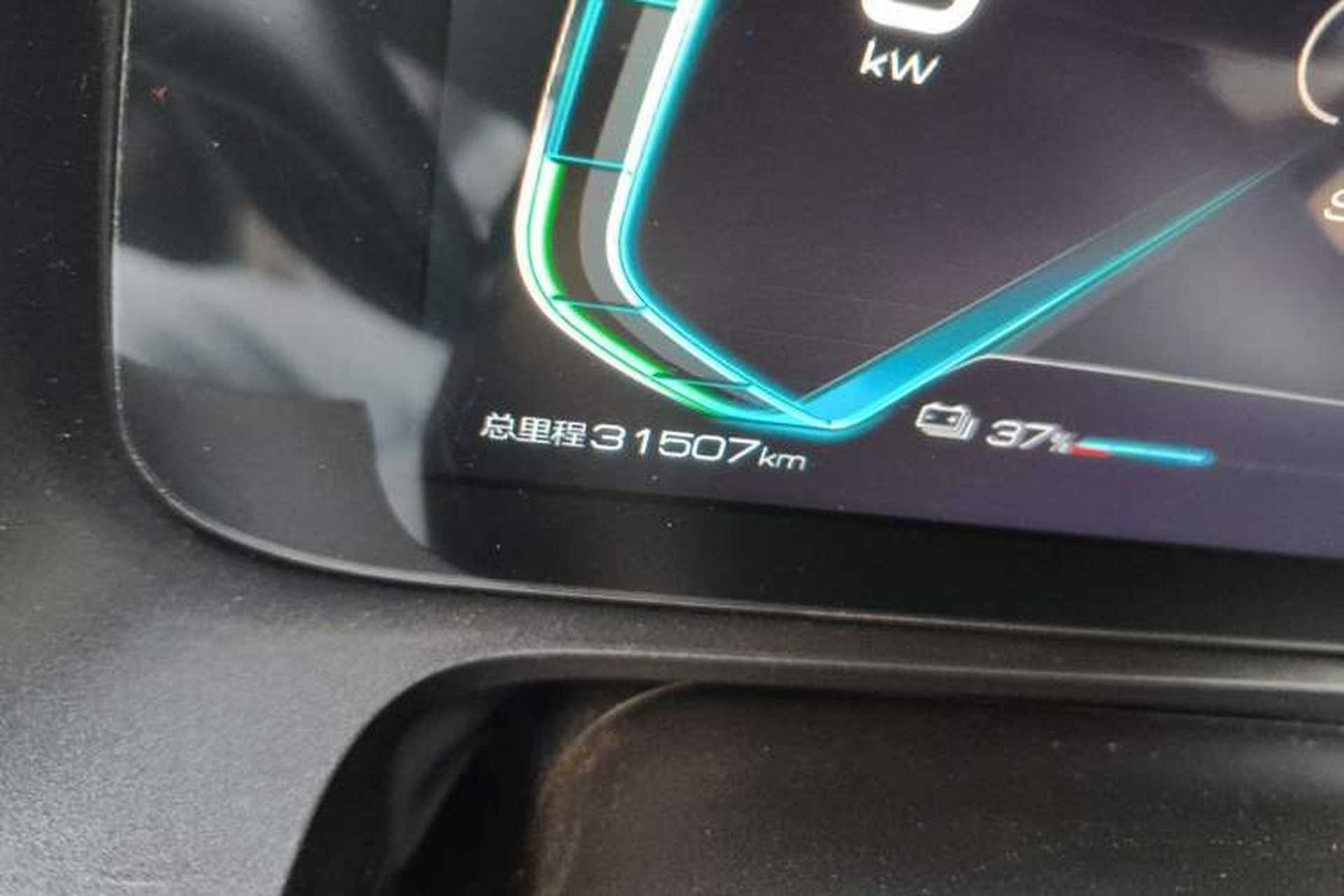 Used BYD e2 2019 Standard Range Model – Smart & Comfortable Version Odometer Close Up