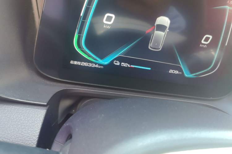 Used BYD e2 2019 High-Range Version – Chuan·Luxury Model Odometer Close Up