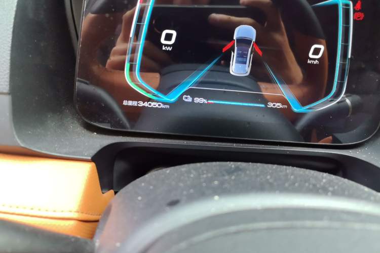 Used BYD e2 2020 Upgraded Model Standard Range Version Comfort Edition Odometer Close Up