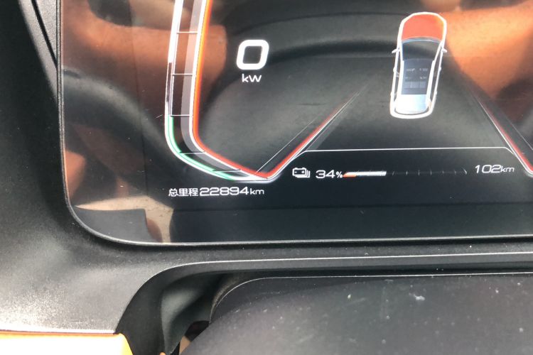 Used BYD e2 2020 Upgraded Model Standard Range Version Comfort Edition Odometer Close Up