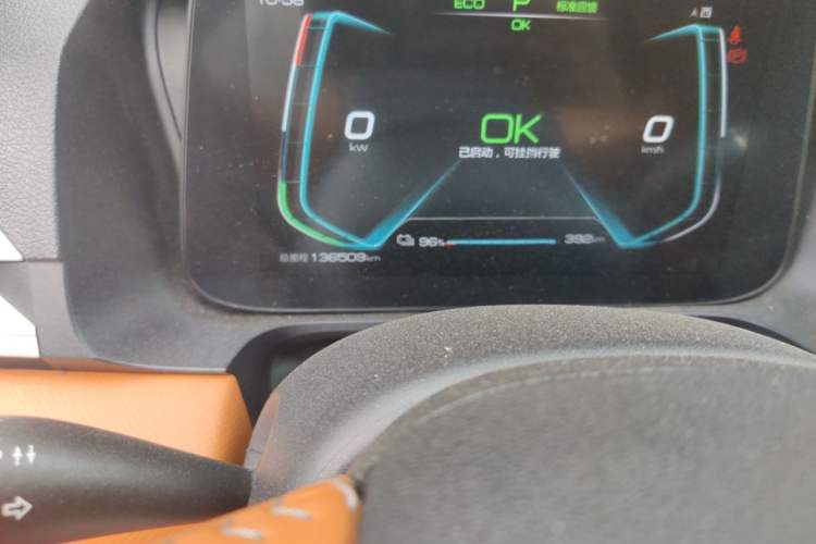 Used BYD e2 2020 Upgraded Version Long-Range Edition Luxury Model Odometer Close Up