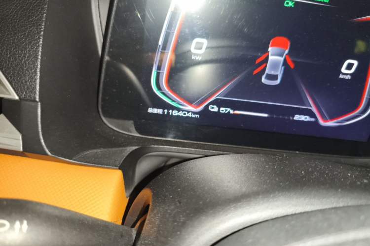 Used BYD e2 2020 Upgraded Version Long-Range Edition Luxury Model Odometer Close Up