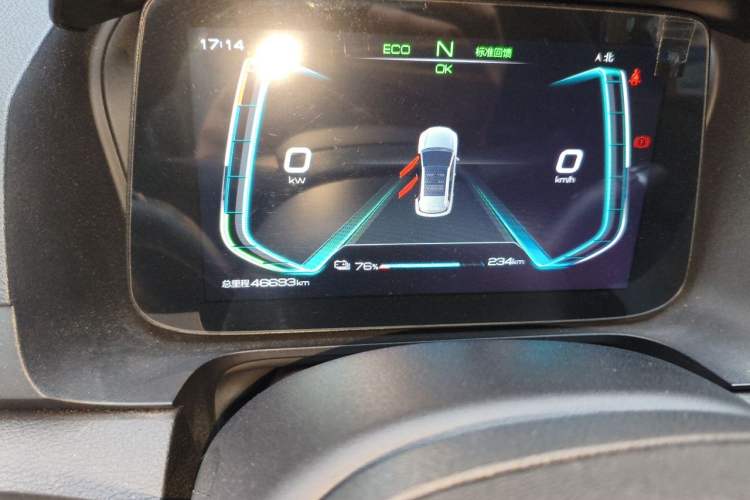 Used BYD e2 2020 Upgraded Model Standard Range Version Standard Configuration Odometer Close Up