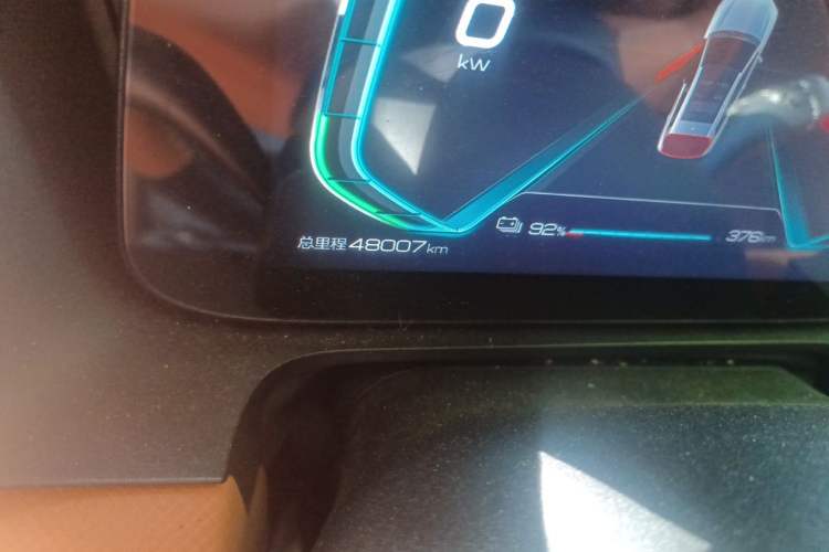 Used BYD e2 2020 Upgraded Version Long-Range Edition Luxury Model Odometer Close Up