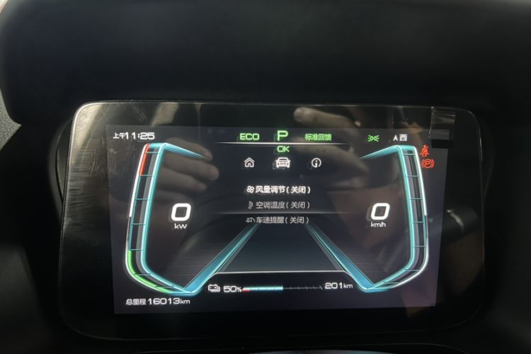 Used BYD e2 2020 Upgraded Version Long-Range Edition Luxury Model Odometer Close Up