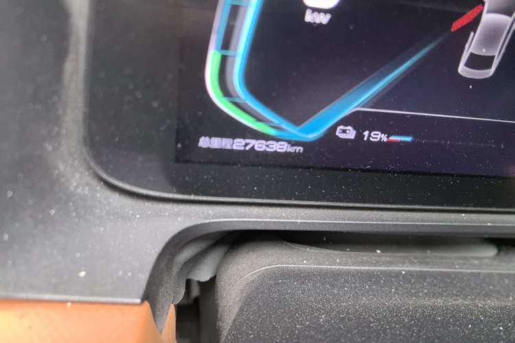 Used BYD e2 2020 Upgraded Version Long-Range Edition Luxury Model Odometer Close Up