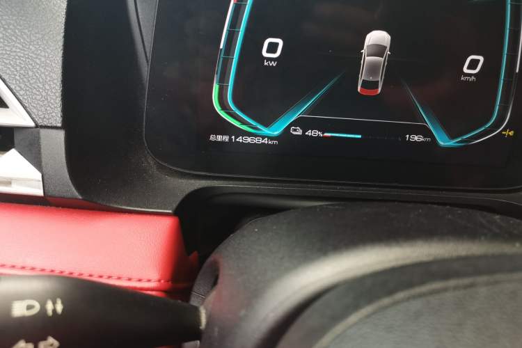 Used BYD e2 2020 Upgraded Version Long-Range Edition Luxury Model Odometer Close Up