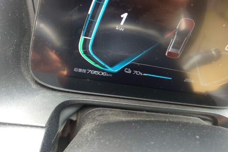 Used BYD e2 2021 Comfort Model Odometer Close Up
