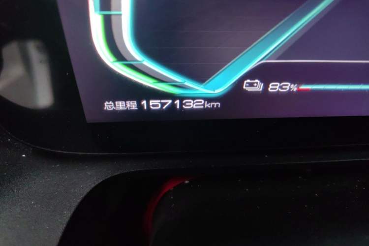 Used BYD e2 2021 Luxury Model Odometer Close Up