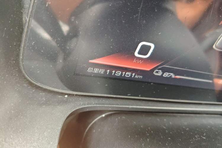 Used BYD e2 2021 Luxury Model Odometer Close Up
