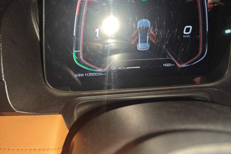 Used BYD e2 2021 Luxury Model Odometer Close Up