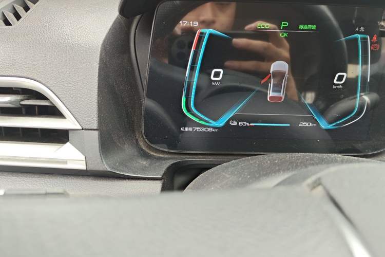 Used BYD e2 2021 Standard Model Odometer Close Up