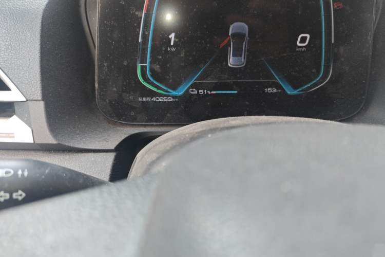 Used BYD e2 2021 Standard Model Odometer Close Up