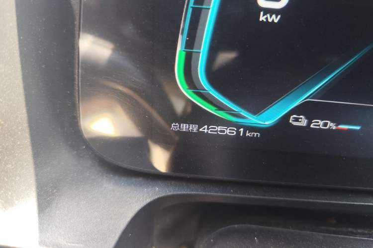 Used BYD e2 2021 Luxury Model Odometer Close Up