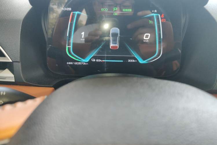 Used BYD e2 2021 Luxury Model Odometer Close Up