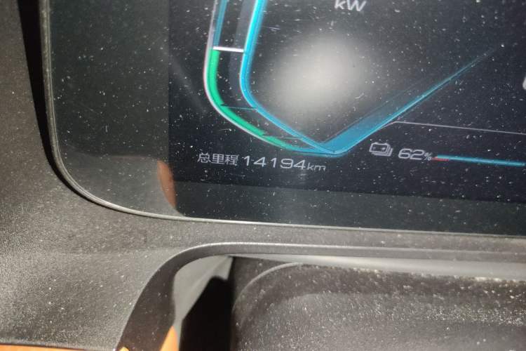 Used BYD e2 2021 Luxury Model Odometer Close Up