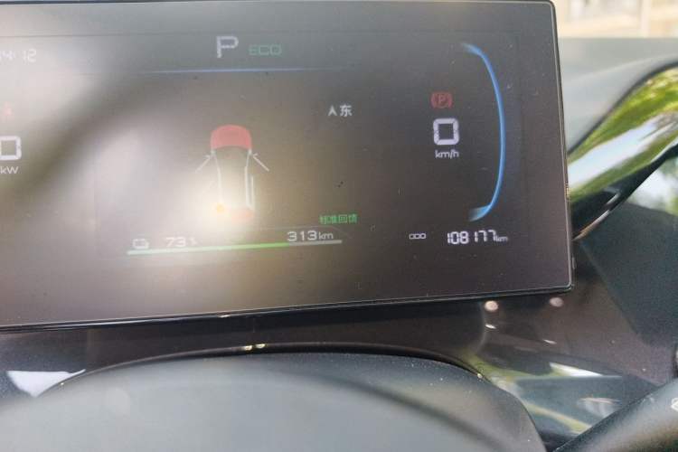 Used BYD e2 2023 Travel Edition Odometer Close Up