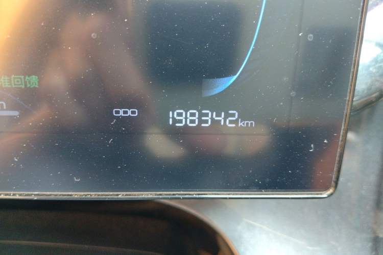 Used BYD e2 2023 Luxury Model Odometer Close Up