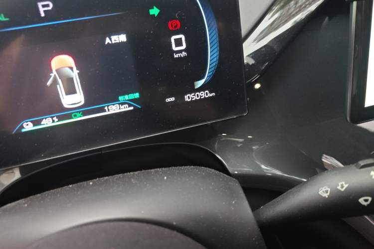 Used BYD e2 2023 Luxury Model Odometer Close Up