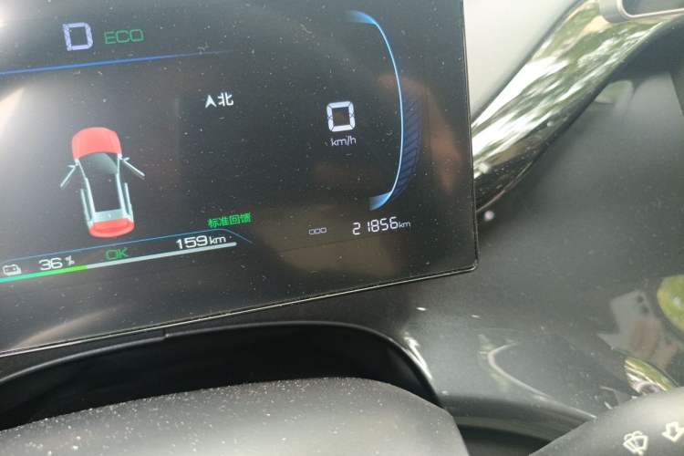 Used BYD e2 2023 Comfort Model Odometer Close Up