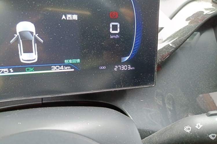 Used BYD e2 2023 Comfort Model Odometer Close Up
