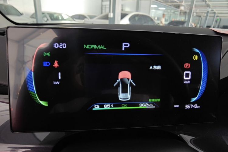 Used BYD e2 2023 Luxury Model Odometer Close Up