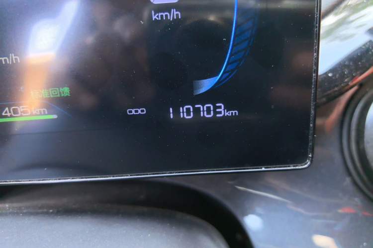 Used BYD e2 2023 Luxury Model Odometer Close Up