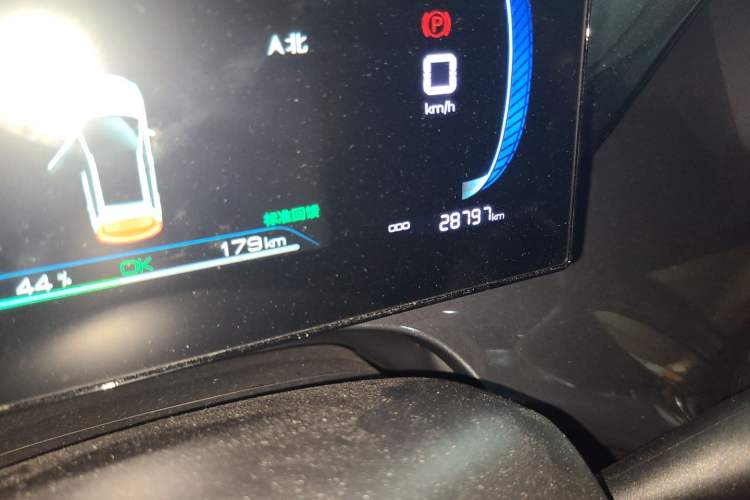 Used BYD e2 2023 Luxury Model Odometer Close Up
