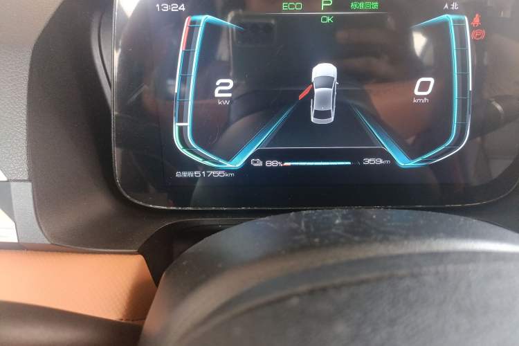 Used BYD e3 2021 Upgraded Model Extended-Range Version Luxury Edition Odometer Close Up