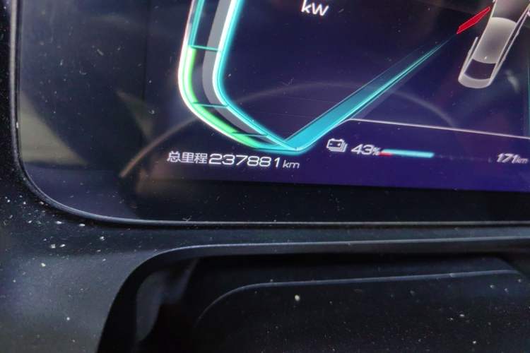 Used BYD e3 2021 Lingchang Edition Odometer Close Up