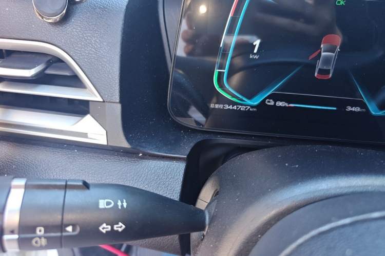 Used BYD e3 2021 Travel Edition Odometer Close Up