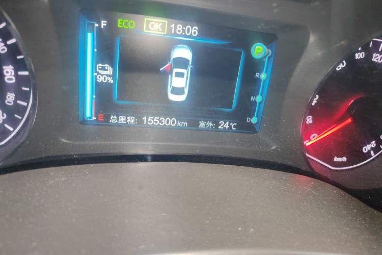 Used BYD e5 2017 300 Prestige Edition Odometer Close Up