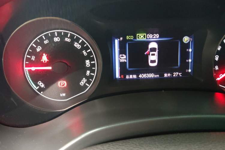 Used BYD e5 2018 450 Smart Connect Enjoyment Version Odometer Close Up