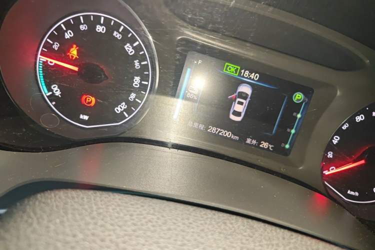 Used BYD e5 2018 450 Smart Connect Enjoyment Version Odometer Close Up