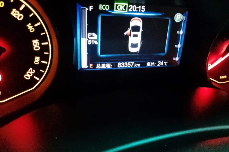 Used BYD e5 2018 450 Smart Connect Enjoyment Version Odometer Close Up