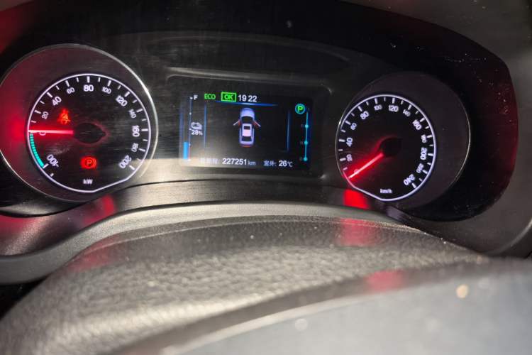 Used BYD e5 2018 450 Smart Connect Enjoyment Version Odometer Close Up