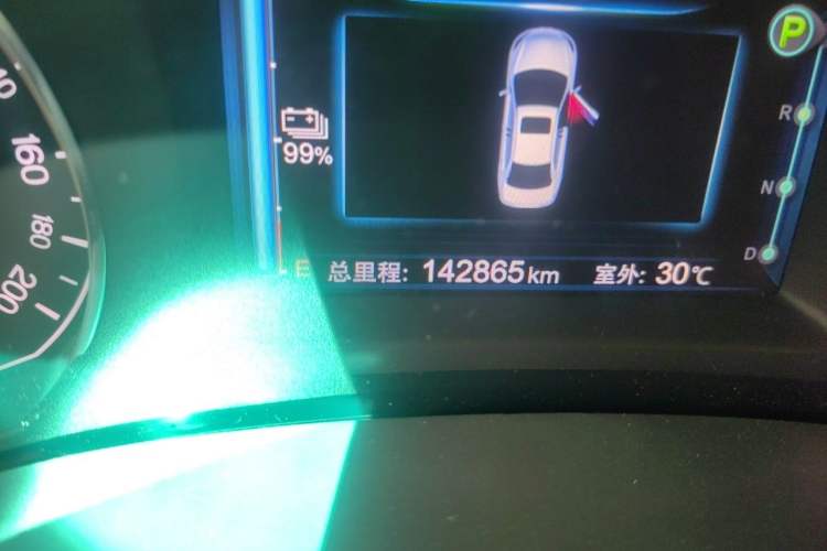 Used BYD e5 2018 450 Smart Connect Enjoyment Version Odometer Close Up